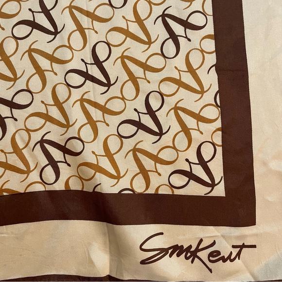 Accessories - AVON Scarf Kent Logo Signed Square Made in Japan VINTAGE